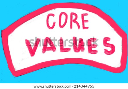 core values concept