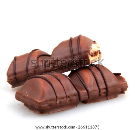 AYTOS, BULGARIA - APRIL 03, 2015: Kinder Bueno Chocolate Candy Bar Isolated On White Background. Kinder Bueno Is A Chocolate Bar Made By Italian Confectionery Maker Ferrero.