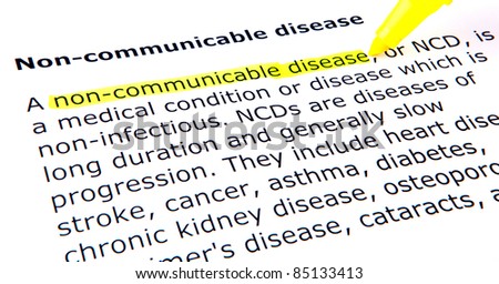 Non-communicable disease