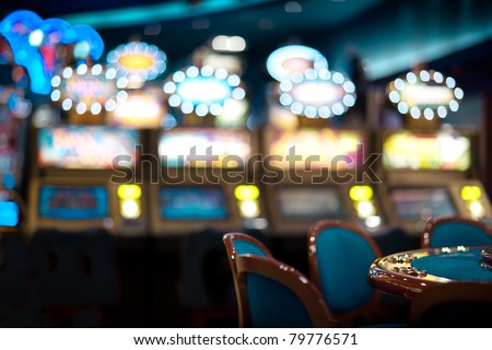 still life with chair arrangement at a roulette table