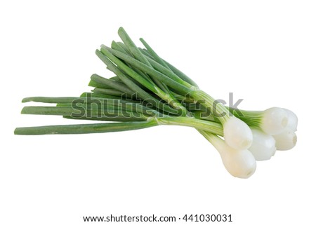 Green onion isolated on a white background. Food series. Foto stock © 