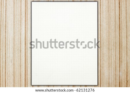 Graph paper on wood