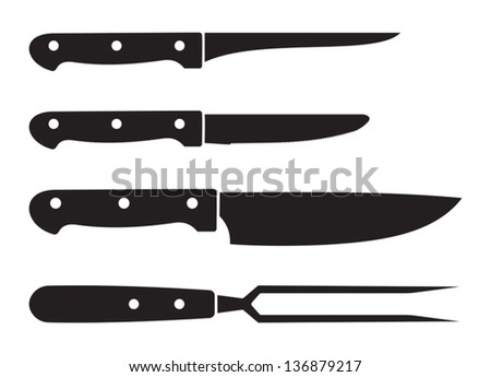 Kitchen Knife Vector set of kitchen knives - download free vector art, stock graphics Kitchen Knife Vector set of kitchen knives - download free vector art, stock graphics