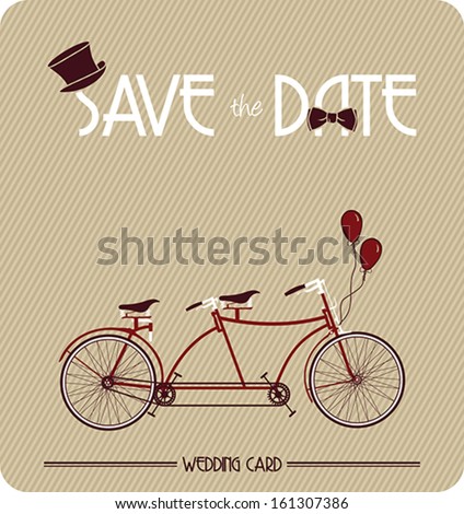 Save the Date retro poster
