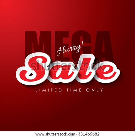 Mega Sale Vector design