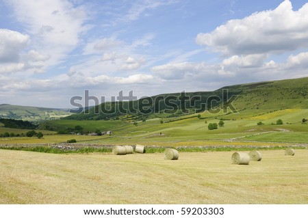 Hope Valley in Peak District National Park Derbyshire England