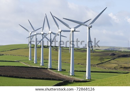 Power generation wind farm 35m in height to the hub and a rotor diameter of 37m on Royd Moor