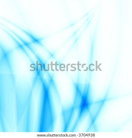 Blue fantasy rays isolated on white background