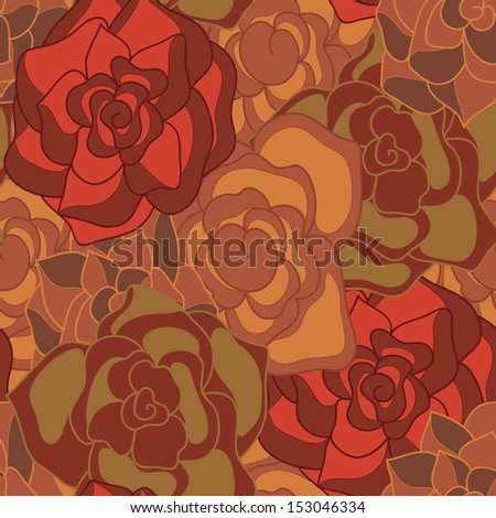vector seamless vintage reses background