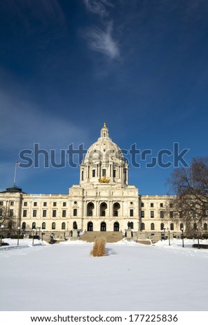 Winter time, State Capital Building, Saint Paul, Minnesota, USA
