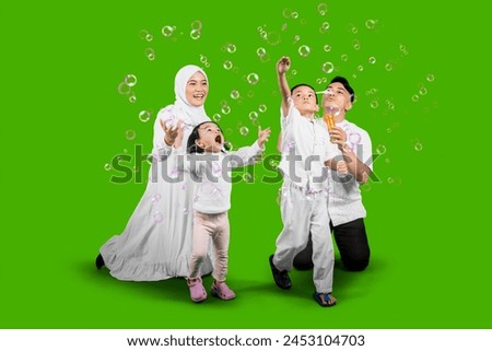 Similar – Image, Stock Photo Soap bubbles over the port of Hamburg