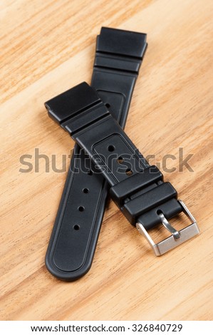 black rubber watch band, watch strap for dive watch