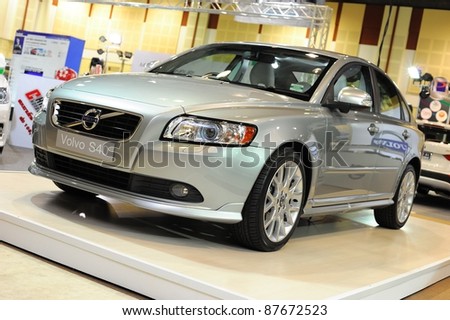 CHONBURI, THAILAND - OCTOBER 29: The Volvo S40 at 14th Pacific Motor Show Fast Forward on October 29, 2011 in Chonburi, Thailand.