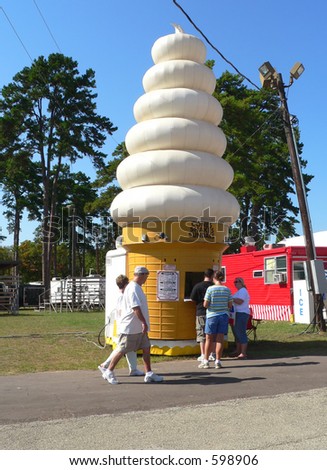 Ice Cream Stand at County Fair