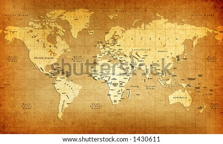 Detailed Old World Map
