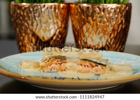 Close up with delicious fish Stock fotó © 