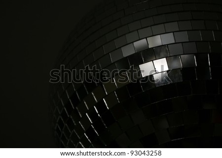 Detail of disco ball from the dark side