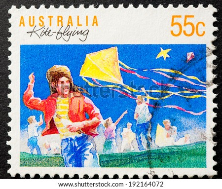 AUSTRALIA - CIRCA 1989:A Cancelled postage stamp from Australia illustrating Australian Sports, issued in 1989.