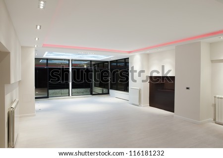 Modern Empty Living Room Stock Photo 116181232 : Shutterstock