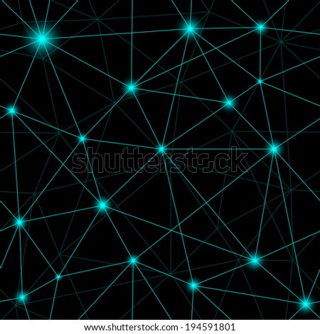 Network background repeating tileable vector illustration that repeats left, right, up and down 