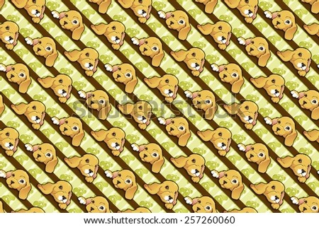 cute puppy wallpaper pattern