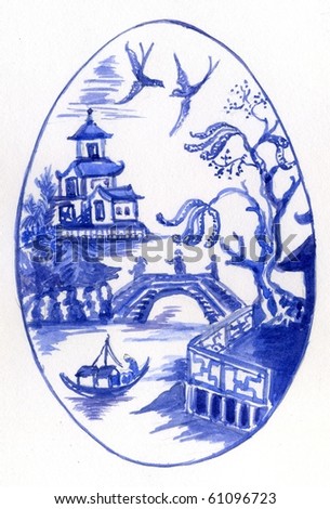 THE STORY OF THE BLUE WILLOW CHINA
