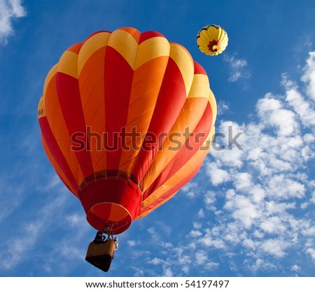 EL PASO, TEXAS - MAY 29:  The 25th annual KLAQ International Balloonfest was held at Grace Gardens with over 30 hot air balloons launched on the morning of May 29, 2010 at El Paso, Texas.