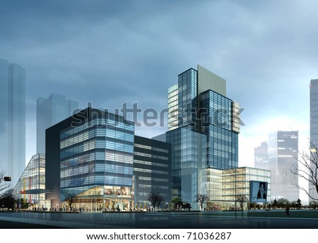 Similar – Image, Stock Photo Tower made of glass, internal stairs, many people on the steps, light blue sky, building complex connects to the tower, steel construction