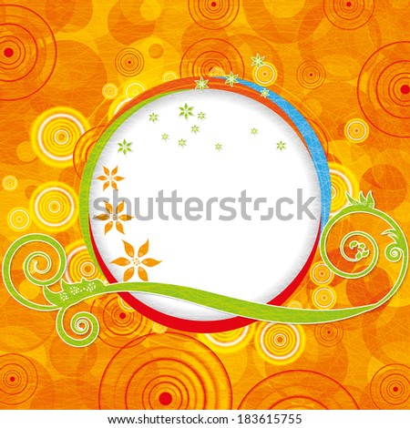 Abstract colorful summer fun background illustration