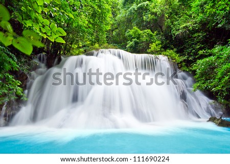 Image, Stock Photo Green, mossy boulders in coniferous forest