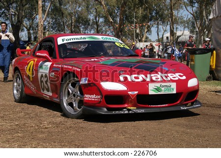 Paul Mitolo\'s Novatec RX7 at the Clipsal 500, Adelaide - Paul finished 21st in a 31 car field...
