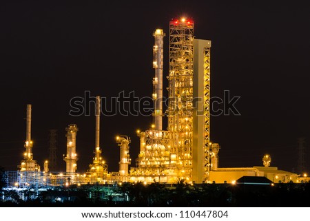 scenic of petrochemical oil refinery plant