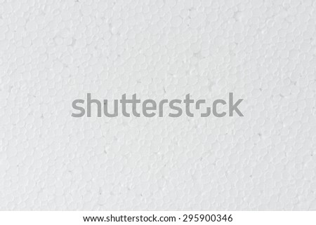 close up seamless background and texture of white foamed polystyrene sheet surface in closeup
