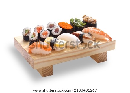 Similar – Image, Stock Photo Table with sushi in restaurant