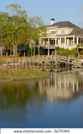 New Waterfront House with Dock