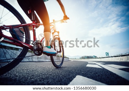 Similar – Image, Stock Photo Bike Girl Young woman