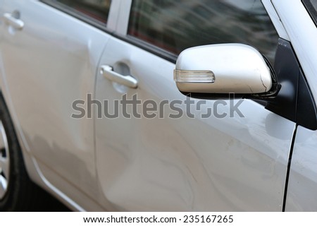 damaged car after accident