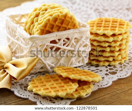 Belgian waffles for dessert and breakfast