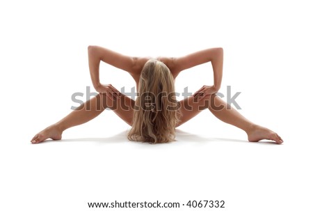 classical artistic nudity style picture of woman working out
