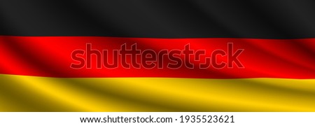 Germany Flag Vector Closeup Illustration