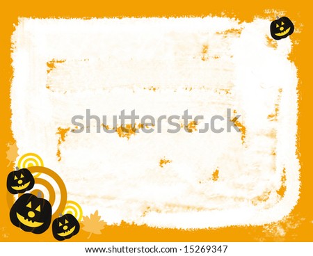 Halloween abstract border background