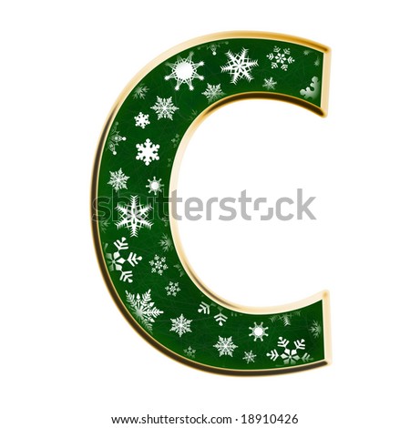 stock-photo-christmas-green-snowflake-capital-letter-c-18910426.jpg