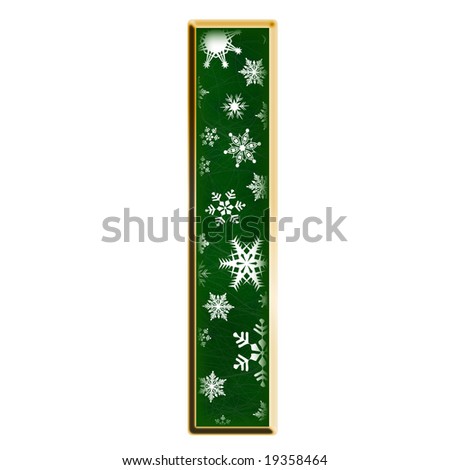 Green Christmas Lowercase L Stock Photo 19358464 : Shutterstock