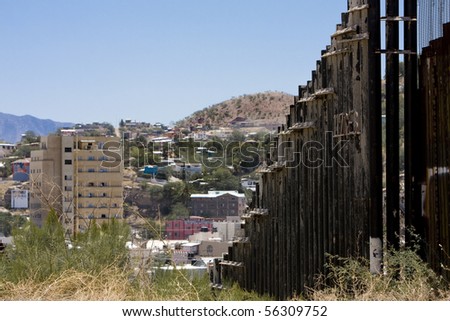 Border Fence Arizona, United States and Mexico