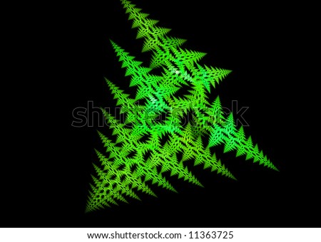 A fractal shaped like a plant