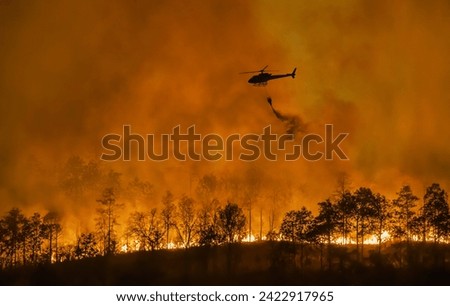 Similar – Image, Stock Photo Helicopter and tree