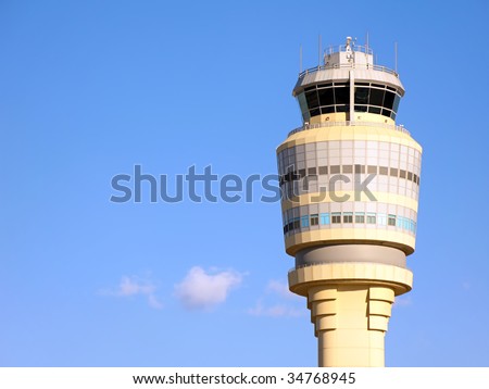 Air Traffic Control Tower at Atlanta Hartsfield-Jackson Airport.