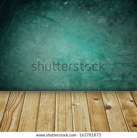 textured wood planks floor and dark wall texture