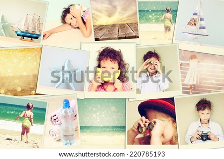 Similar – Image, Stock Photo Girl playing with mosaic board game