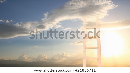 Similar – Image, Stock Photo Sky ladder